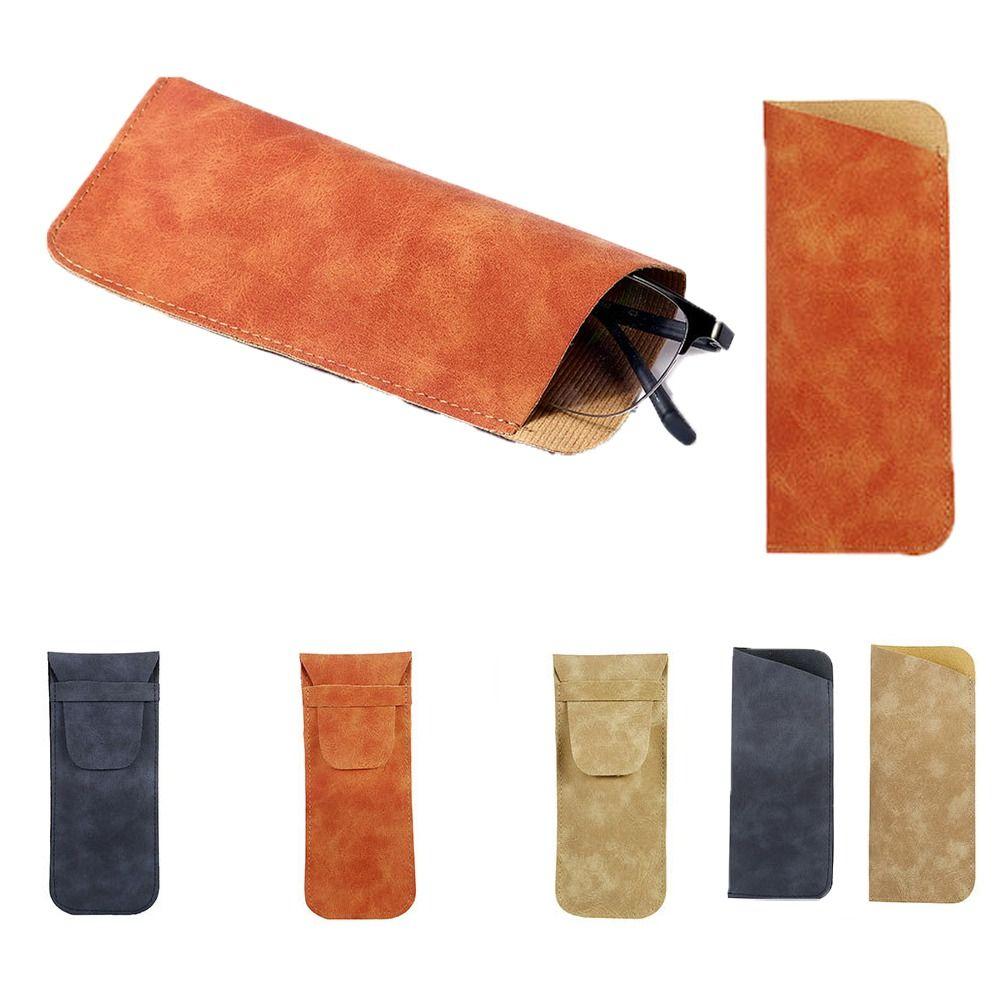 Прямоугольная сумка для солнцезащитных очков, покрытый держатель для очков, маленькая сумка для очков из искусственной кожи, уличная