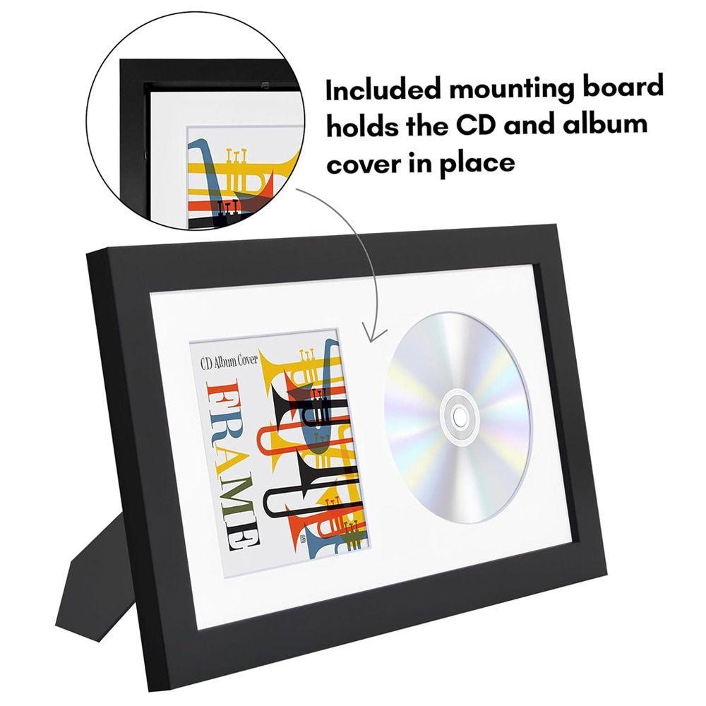 Tabletop Display CD Display Frame Wall Mountable Disc Frame Box CD Frame Display Case Music Lovers
