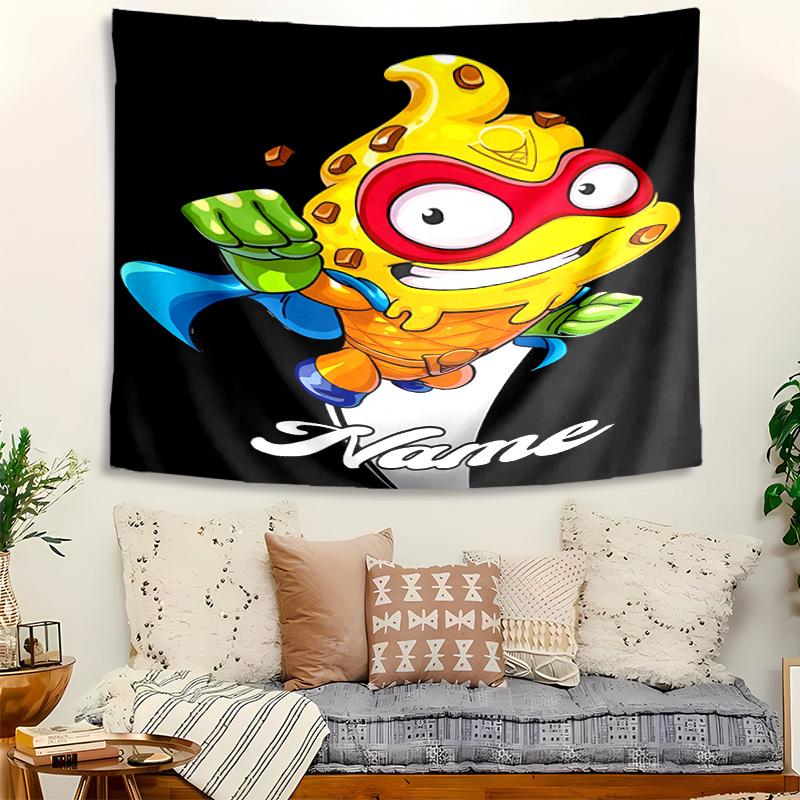 Personalized SuperZings Background Tapestry,Custom Name Birthday Party,Multifunctional Wall Decoration for Home Decor,Various Occasions