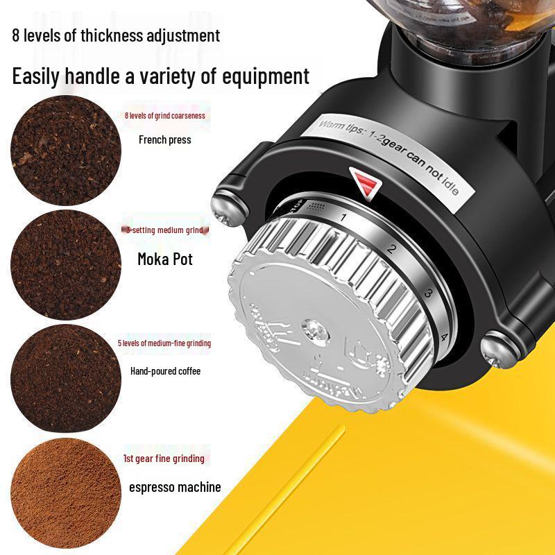 Electric Coffee Bean and Powder Grinder for Household Drip Brewing