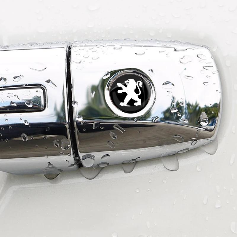 Car Door Keyhole Sticker Lock Protection Dustproof Decals For Peugeot 407 508 3008 2008 5008 107 106 205 4008 301 607 108 807