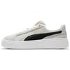 Suede Platform Fashionable Durable Low-Top Sneakers Women Sneakers Beige Black White 395225-02