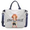 Сумки из холста One Piece с принтом персонажей аниме Luffy Мультяшные Фигурки Аниме Сумка через плечо Наружная Большая вместимость Модная Сумка-кроссбоди Подарки Подвижные Сочлененные Масштаб