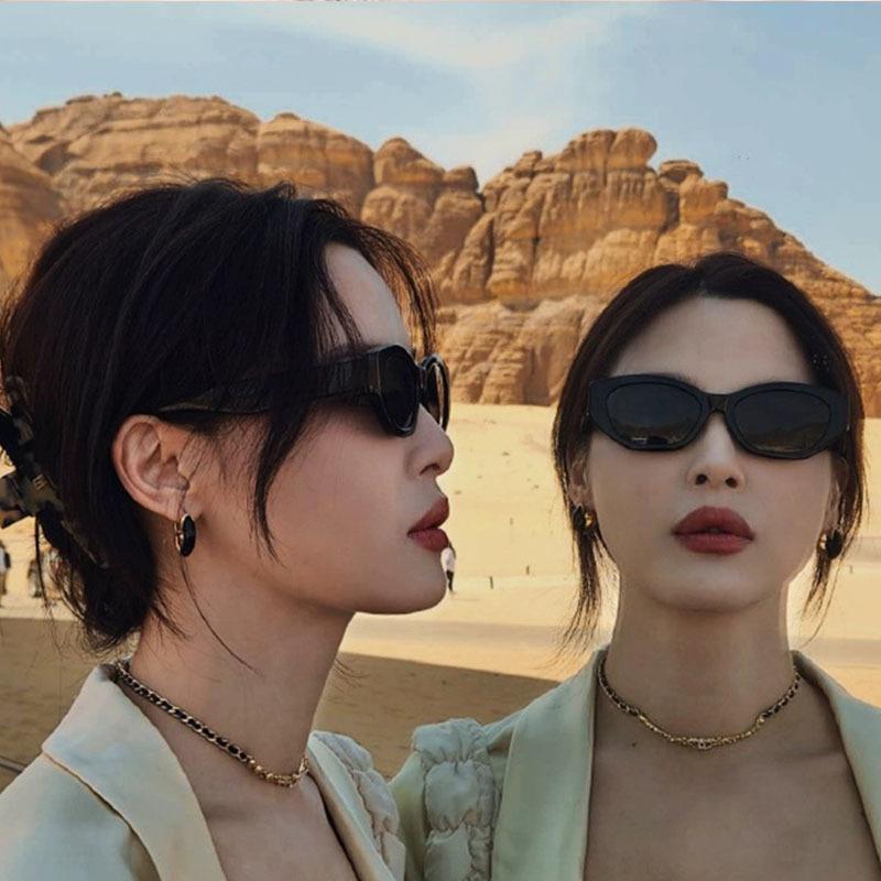 JYL TS Cat Eye Sunglasses Women UV Protection Narrow Frame QZ-527