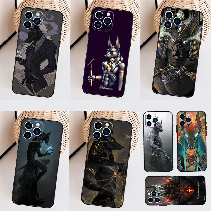 Anubis Ankh Egyptian God Case For Samsung Galaxy S24 S26 Ultra S20 S21 S22 S23 S25 Plus S10 S25 FE Back Cover Shell