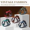 Durable Dog Harness Breathable Nylon Pet Dog Harnesses Vest with Control Handle Adjustable for Medium Large Dogs No Pull Vests