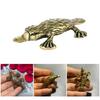 Realistic Brass Duckbill Sculpture for Home Office Fengshui Decors Antique Metal Animal Miniature Figurine Ornament