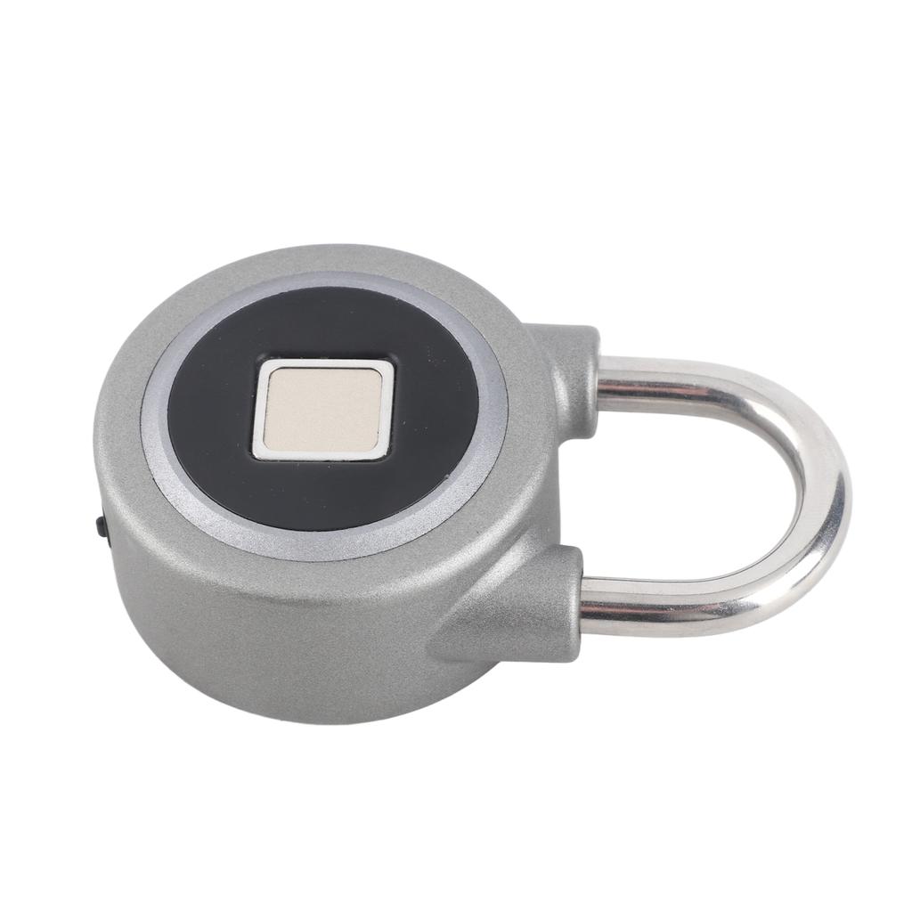 Fingerprint Portable Lock Smart Padlock Keyless AntiTheft Security Door Tool IP65 Waterproof for Bag Drawer Suitcase(Gray Blue )
