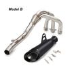 For Yamaha MT09 Tracer 900 2014 - 2020 Motorcycle Full System Exhaust Muffler Tube Header Front Connect Pipe Stainless Steel