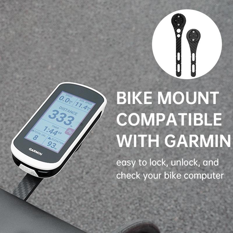 Держатель для велосипедного компьютера из углеродного волокна, крепление для велосипедного компьютера на руль, держатель для велосипедного спидометра для Garmin