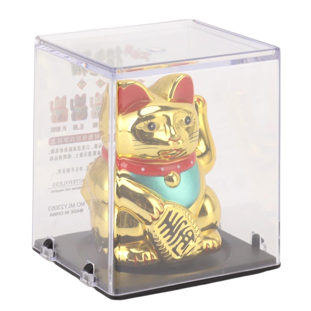 gold Car Dashboard Auspicious Ornament Travel Souvenir Cat Decor Car Interior Decoration