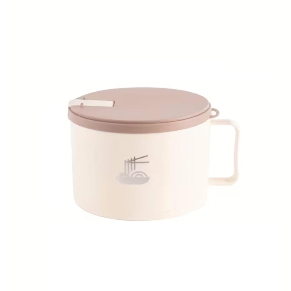 Insulated Stainless Steel Instant Noodle Bowl with Lid Food Container Ramen Bowl Soup
