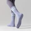 Women's Non-slip Terry Yoga Socks - Silicone Grip, Pure Cotton, Mid-tube, Indoor Fitness & Pilates.