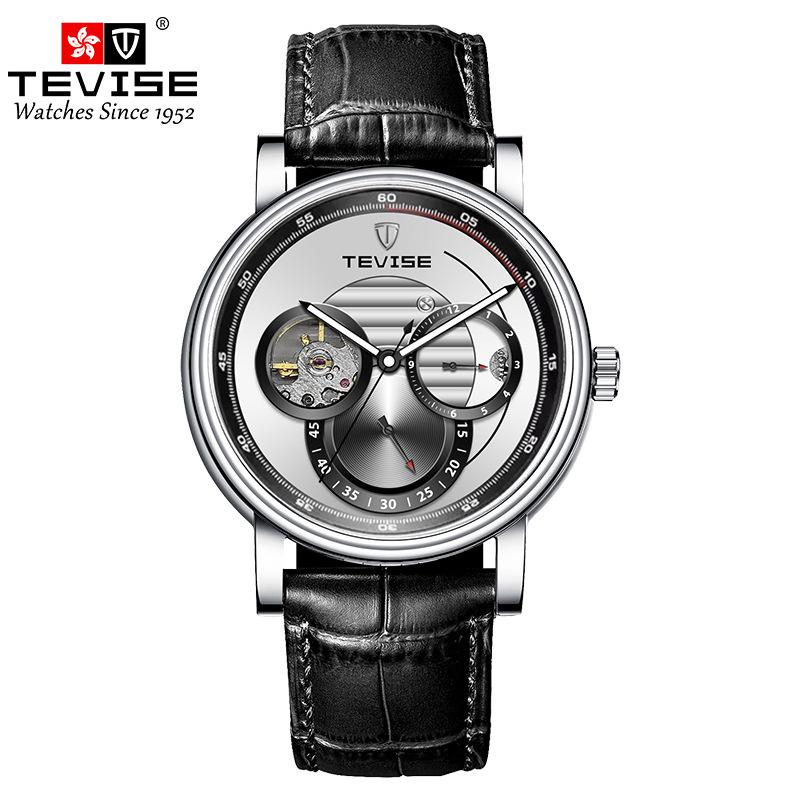 TEVISE Men's Waterproof Luminous Minimalist Automatic Mechanical Watch