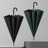 122cm Large Umbrella Windproof 10 Ribs, Premium Leather Handle Golf Long Umbrella Man Woman, Sturdy Frame Oversize Umbrella Rain