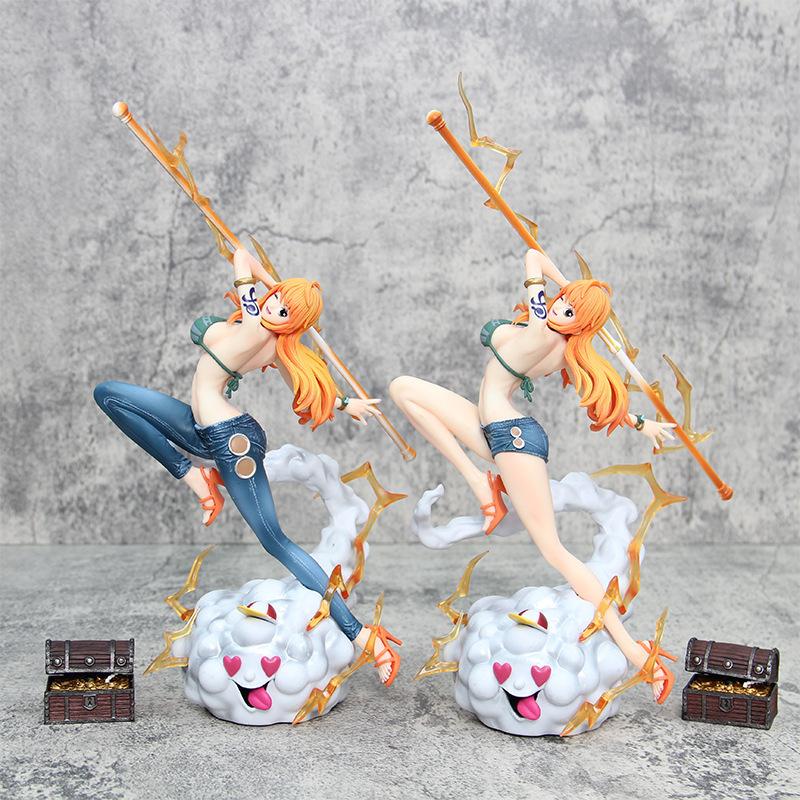 30СМ One Piece Нами Аниме Фигурки Действия Детская Игрушка Прикроватное Украшение Коллекция Мультяшная Статуэтка Подарок на День Рождения
