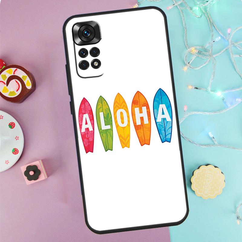 Чехол Алоха Гавайи для Xiaomi Redmi Note 14 Pro 9 10 11 12 13 9S 10S 11S 12S Redmi 14C 10C 12C 13C