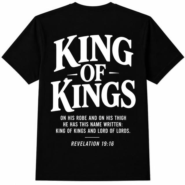 King of Kings Revelation 19 16 Bible Verse Christian Faith Gift T Shirt