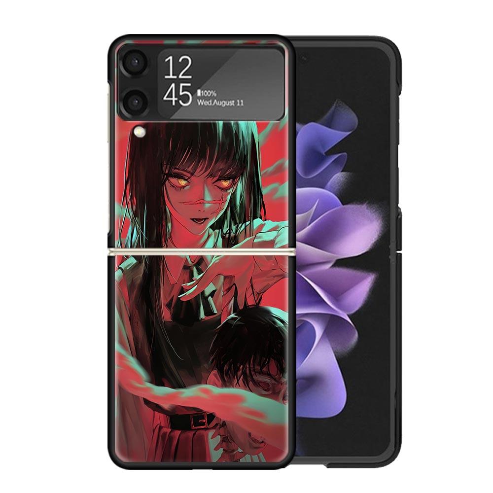Чехлы C-Chainsaw Mans Yoru War Devil Для Samsung Galaxy Z Flip 4 5 6 7 3 Z Flip7 Flip6 Flip4 Flip5 Flip3 5G Жесткий Ударопрочный Fund