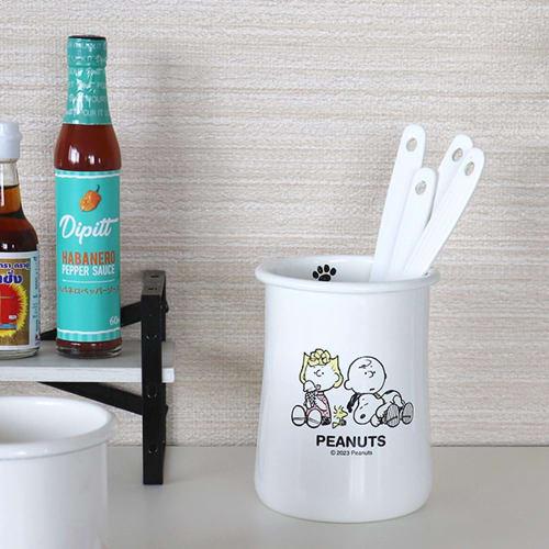 PEANUTS Эмалированная подставка для столовых приборов Подставка для столовых приборов Время перерыва