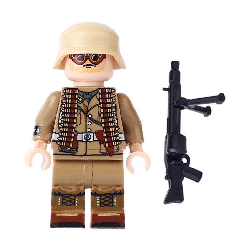 World War II Military Series Paratrooper Soldier Character Building Block Toys