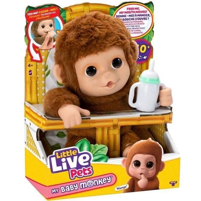 Мой Малыш Обезьянка - MOOSE TOYS - LITTLE LIVE PETS - Интерактивная обезьянка с аксессуарами