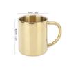 Double Layer Tea Cup Rustless Steel Beverage Vessel Easy To Wash Drinking Tumbler  Tea Drinking