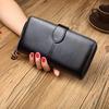 Women 3 Fold Wallet Money Clip High Quality Wristlet Clutch Leather Long Purse Female Card Holder