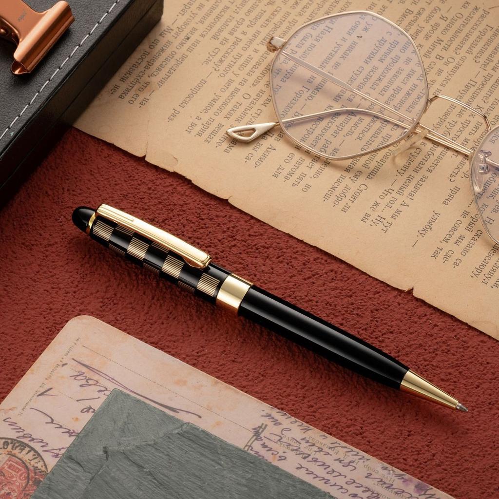 Персонализированная Логотип Вращающаяся Масляная Бизнес Рекламная Подарочная Металлическая Шариковая Ручка 1.0 мм с Черными Чернилами Бренд HX