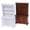 1/12 Dollhouse Miniature Furniture Multifunction Wood Cabinet Bookcase Cabinet