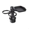 Car Tray Expander with Two Cup Holder 360° Rotatable for Road Trips Detachable Simple Assembly