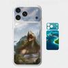 3D Наклейка на весь корпус 'Доисторические Гиганты' для iPhone 17/Pro/Pro Max Цветная Задняя Защитная Наклейка