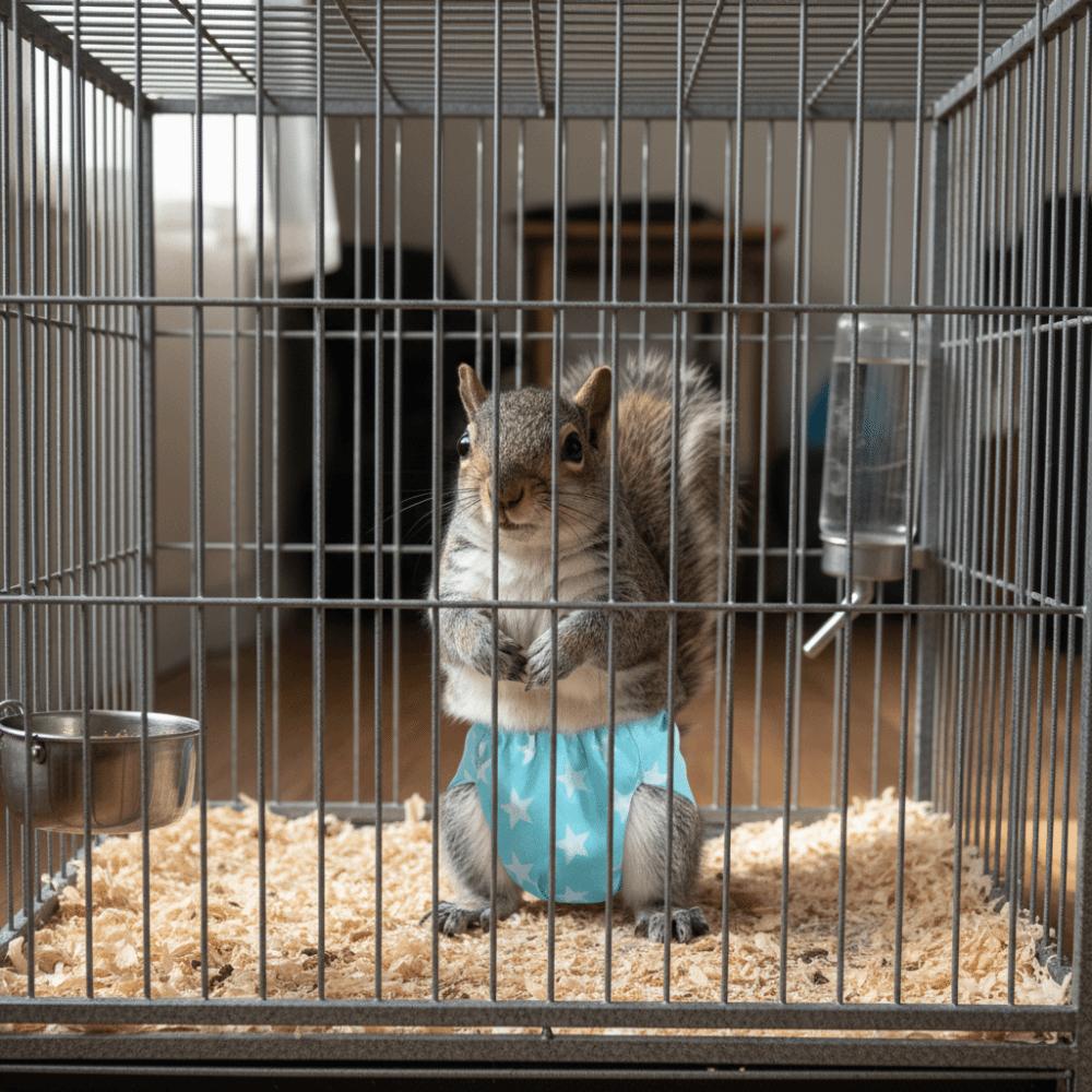 Breathable Pet Training Pants Absorbent Squirrel Underwear  For Guinea Pigs, Squirrels