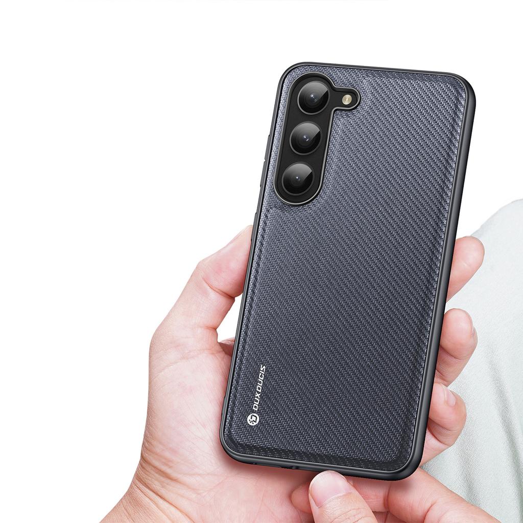 Чехол Dux Ducis Fino для Samsung Galaxy S23+ с силиконовой рамкой, серый