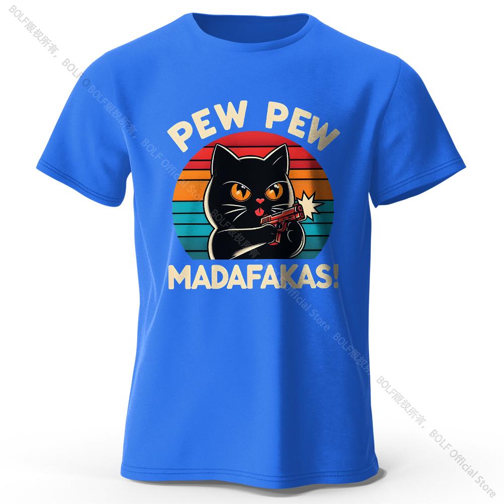 Cute HandDrawn Cat Doodle Print 100 Cotton TShirt Ultra Soft Round Neck Short Sleeve Tee for Unisex Unisex