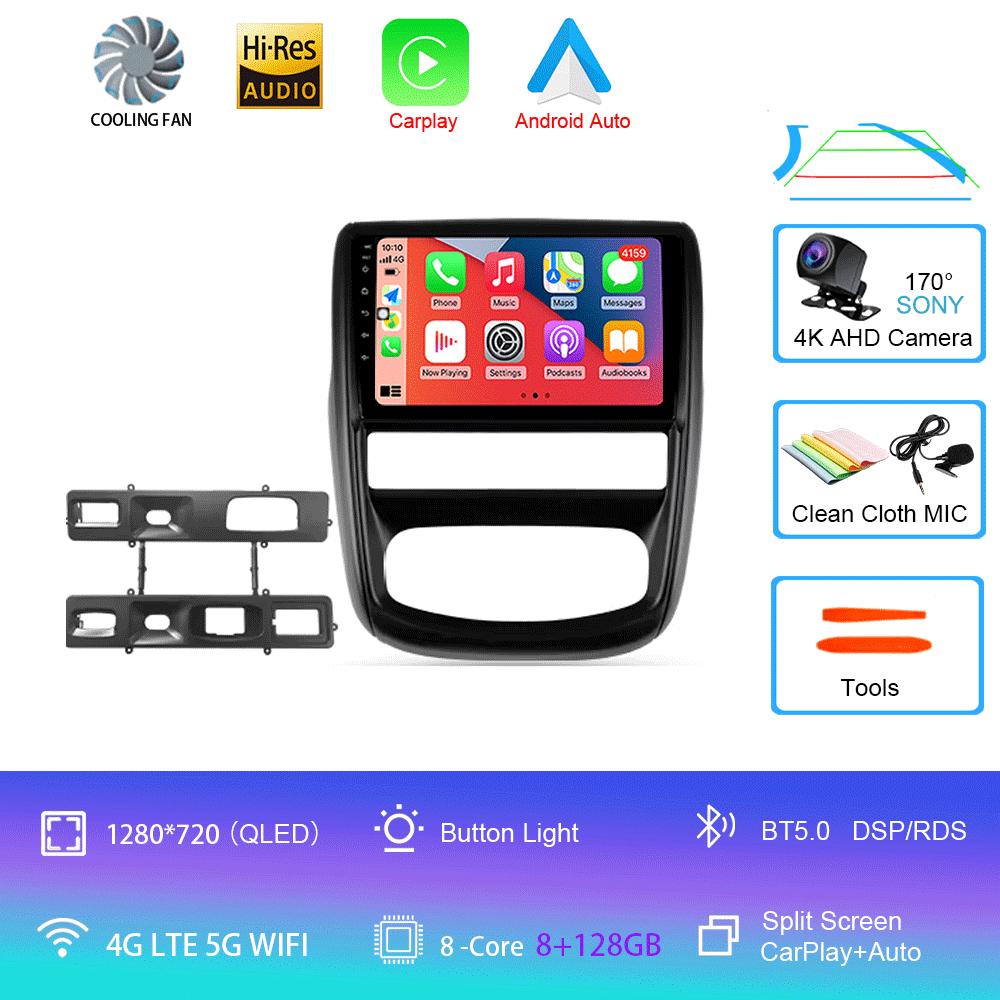 Автомобильное радио Android 14 для Renault Duster 1 2010 - 2015 для Nissan Terrano 2014 - 2020 Навигация GPS Мультимедийный проигрыватель Стерео BT