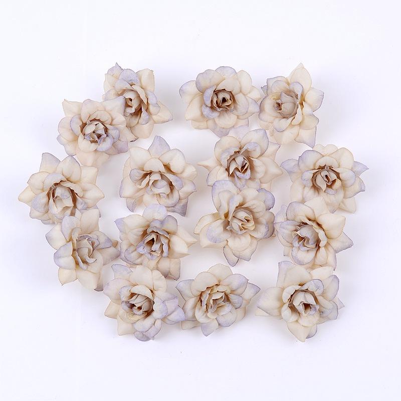 20PCs Rose Artificial Flowers Head Silk Fake Flowers Wedding Party Home Living Room Dining Table Garden Decorations DIY Crafts