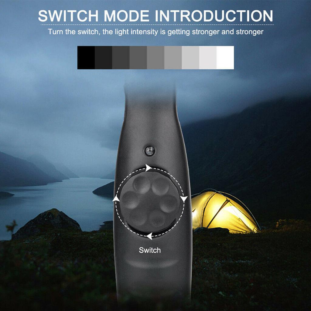 2pcs Cob Led Work Light Powerful Magnetic Rechargeable Rainproof Super Bright Inspect Folding Torch Flashlight