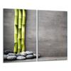 GLASS CUTTING BOARD 2x 30x52 BAMBOO