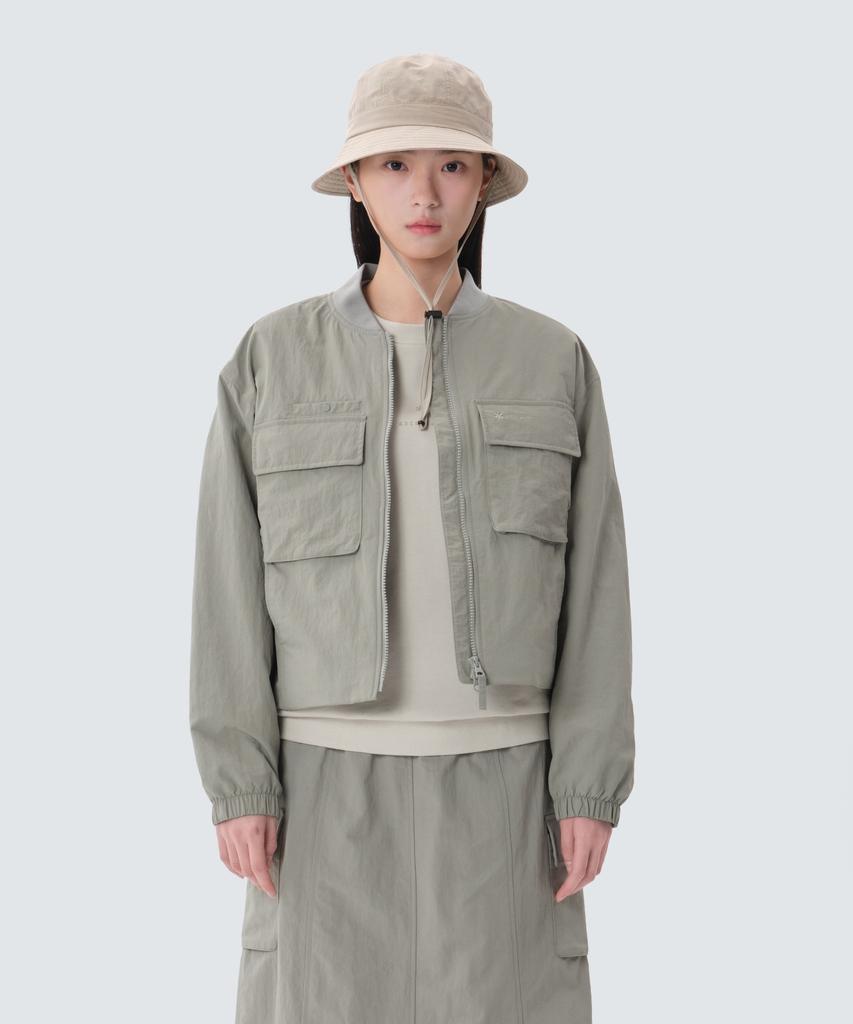 Женская куртка-бомбер Snowpeak Apparel Cample (S25Swcwb13) Туманно-серый