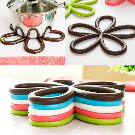 MIT New Flower Shape ПВХ противоскользящий изоляционный коврик для стола грелка кухонные салфетки