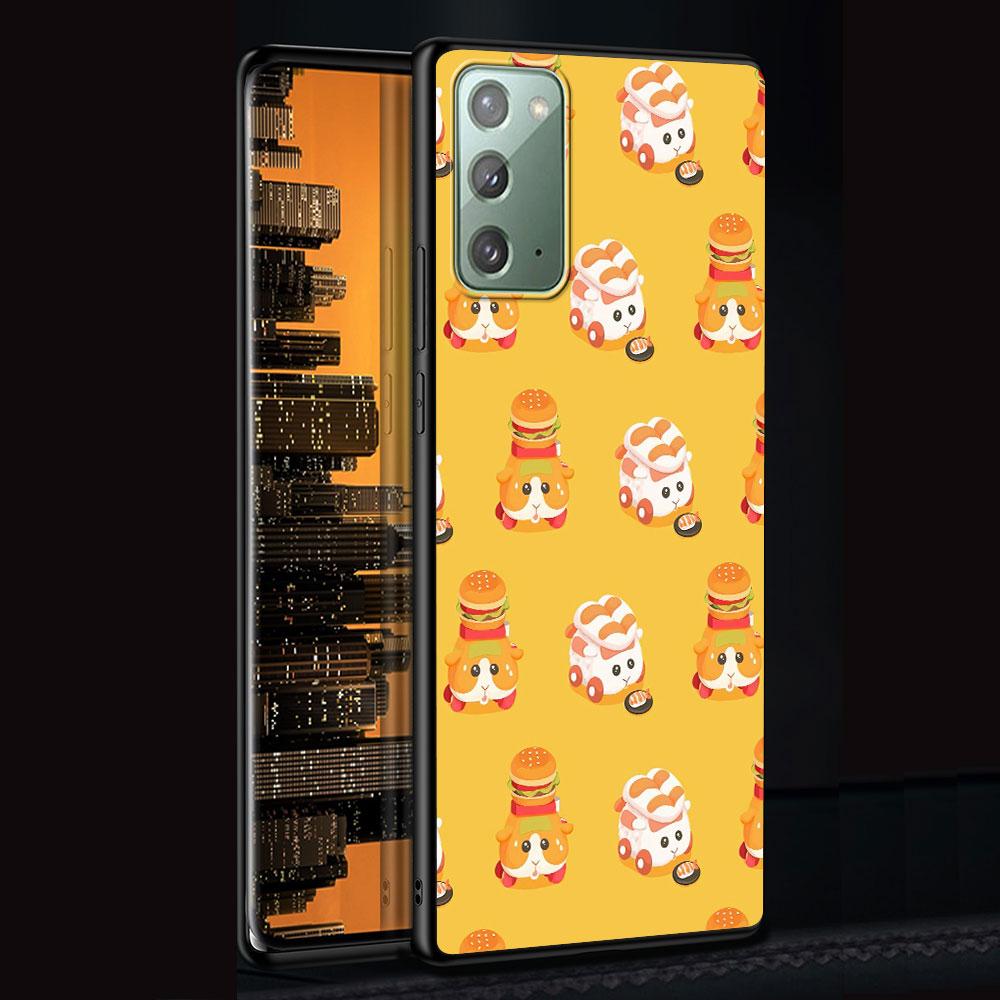 PUI PUI MOLCAR Милый чехол для Samsung Galaxy Note 20 Ultra 8 10 Lite 9 TPU Чехол для телефона Note 10 Plus Черный Мягкий чехол Funda Capa