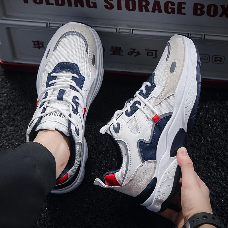 Повседневная обувь мужская новая модная тенденция универсальная сетчатая обувь популярная папина модная обувь всесезонная спортивная обувь для мужчин