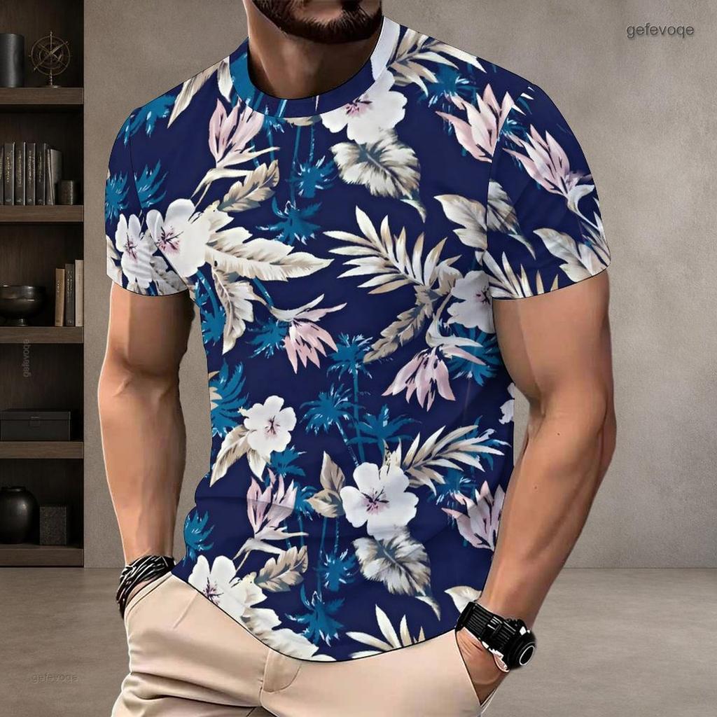 Мужская футболка большого размера с круглым вырезом и коротким рукавом, с ярким абстрактным принтом кистью, летние арт-стрит кэжуал топы