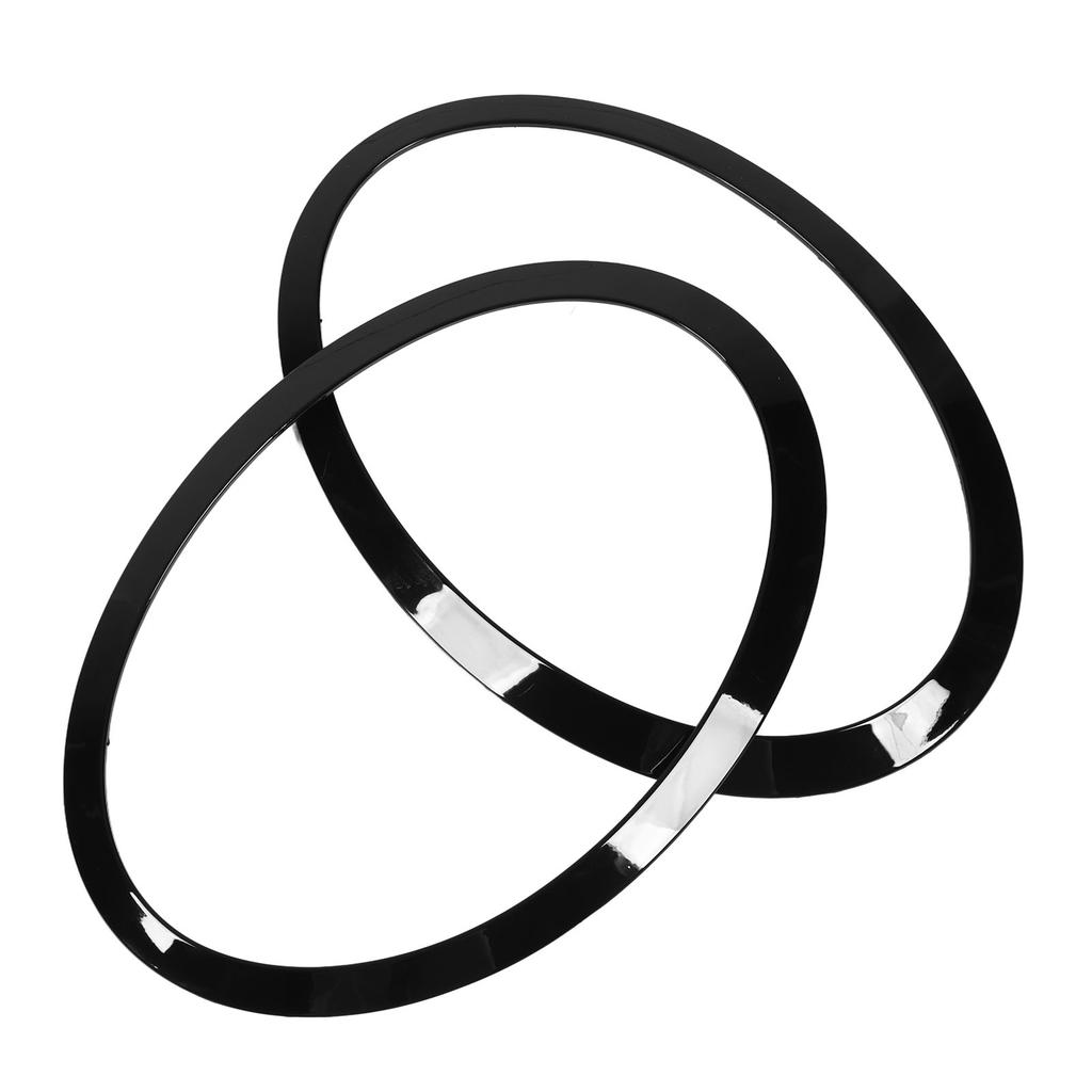 1 пара кольцо отделки фары 51137300631 глянцевый черный практичный ободок фары кольцо отделки замена для Cooper 5-дверный