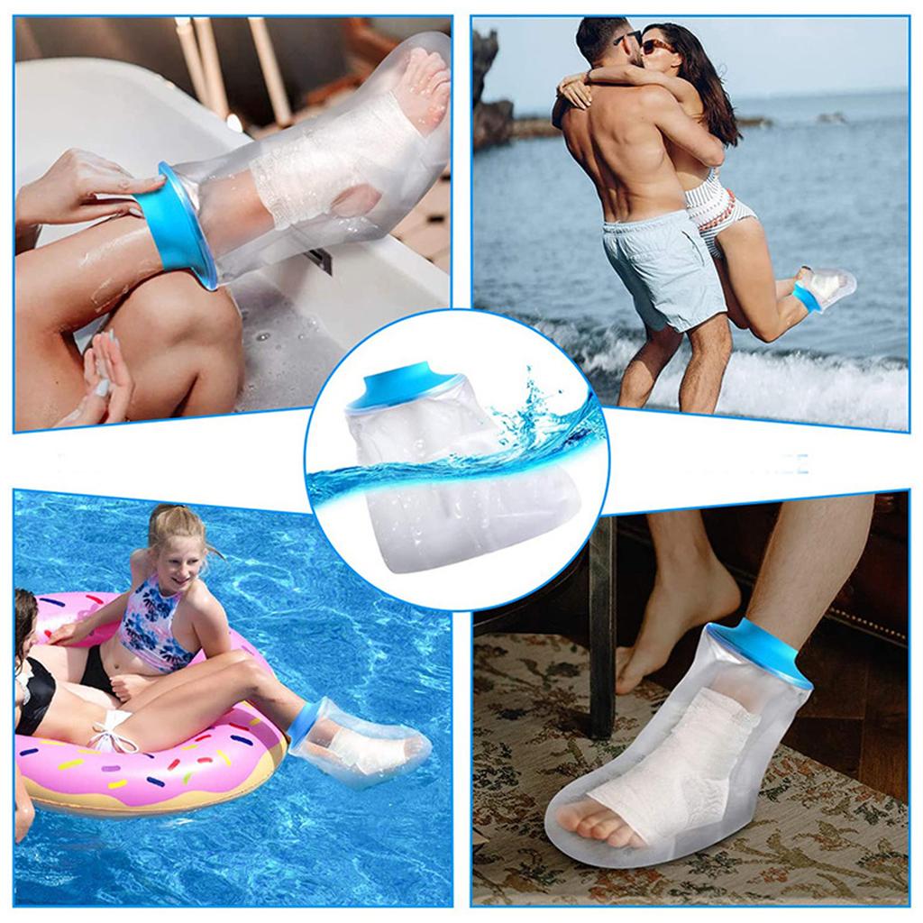 Waterproof Cover For Shower Adult Cast Protector Cast Cover Bath Foot Case Watertight Shower Boot Reusable Hang Loop