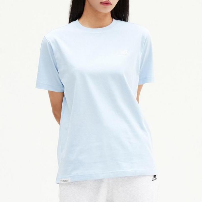 New Balance Футболка унисекс с коротким рукавом и логотипом для пары Nbnee21013