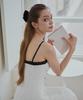 ALIENAR Платье с сатиновыми сборками и окрашиванием