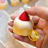 Keychain Pendant 3D Printing Strawberry Cake Design Decompression Clicker Toy with Lanyard Lightweight Mini Stress Relief Bag Pendant