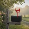 Anti-rust Mailbox Plate Yard Iron Signage with Fixed Holes, Metal Cat Butterfly Decoration, Outdoor Sign for Wood Leather Mailboxes Decoration